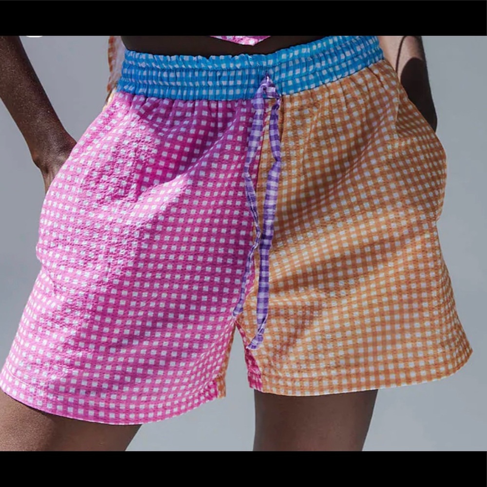 NWOT Tach Clothing Osan Gingham Short